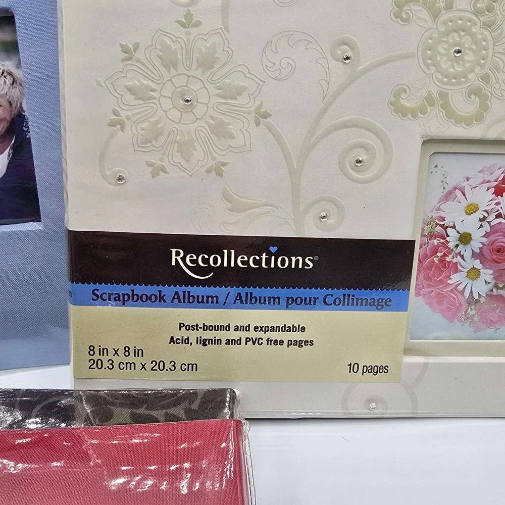 4 RECOLLECTIONS‎ SCRAPBOOK ALBUM Photo Window Cover 8x8 inch 10-Page